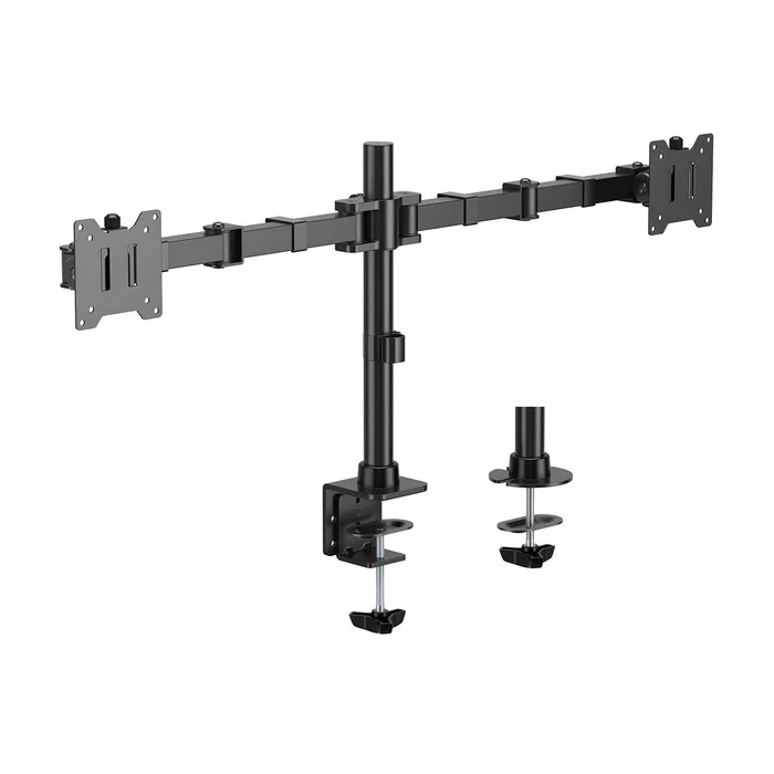 AISENS - SOPORTE DE MESA ECO GIRATORIO E INCLINABLE PARA MONITOR/TV 20KG (3 PIVOTES, 2 BRAZOS) DE 17-35, NEGRO AISENS - SOPORTE DE MESA ECO GIRATORIO E INCLINABLE PARA MONITOR/TV 20KG (3 PIVOTES, 2 BRAZOS) DE 17-35, NEGRO
