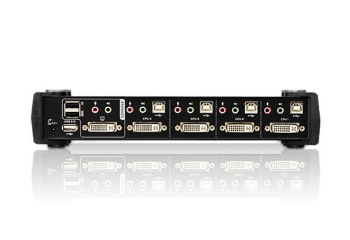 Aten CS1784A-AT-G Conmutador KVMP DVI Dual Link con Audio USB de 4 Puertos 2560 x 1600