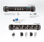 Aten CS1784A-AT-G Conmutador KVMP DVI Dual Link con Audio USB de 4 Puertos 2560 x 1600