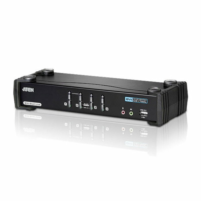 Aten CS1784A-AT-G Conmutador KVMP DVI/Audio Dual Link USB de 4 Puertos