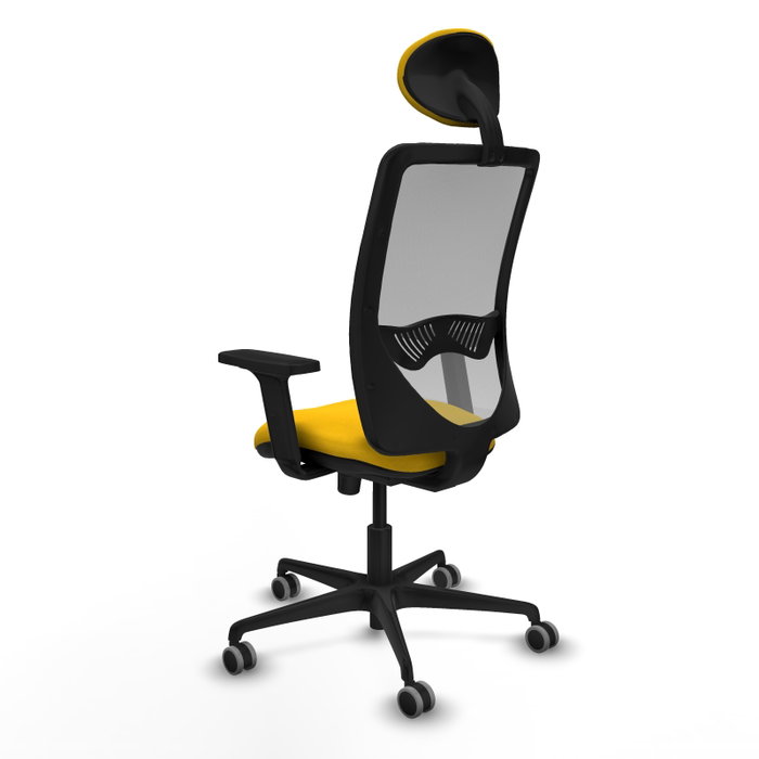 PIQUERAS Y CRESPO Silla de oficina Zulema con mecanismo Sincro, Amarillo y Gris PIQUERAS Y CRESPO Silla de oficina Zulema con mecanismo Sincro, Amarillo y Gris
