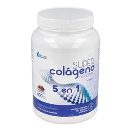 Genomix Super Colageno 5 En 1 400Gr. Con Ácido Hialurónico, Cúrcuma y Harpagofito para Huesos, Articulaciones y Piel