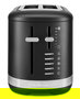 Kitchenaid Tostador 5KMT2109 para 2 Rebanadas Negro Mate con Ranuras Extranchas y 7 Niveles de Tueste