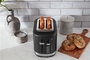 Kitchenaid Tostador 5KMT2109 para 2 Rebanadas Negro Mate con Ranuras Extranchas y 7 Niveles de Tueste