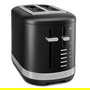 Kitchenaid Tostador 5KMT2109 para 2 Rebanadas Negro Mate con Ranuras Extranchas y 7 Niveles de Tueste