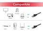 Equip 625459 Cable de Red Ethernet RJ-45 Cat6 U/UTP Negro 20 Metros, Conectores Macho Rectos, 10 Gigabit Ethernet, Plug and Play