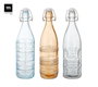 Inde Botella Pintada con Tapon Hermetico 1L 8.6x31cm (12 Unidades)