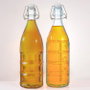 Inde Botella Pintada con Tapon Hermetico 1L 8.6x31cm (12 Unidades)