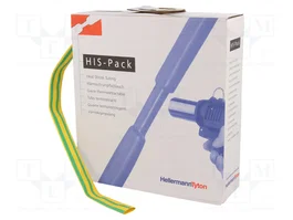 HELLERMANNTYTON Tubo termoretráctil 9,5mm 5m amarillo-verde