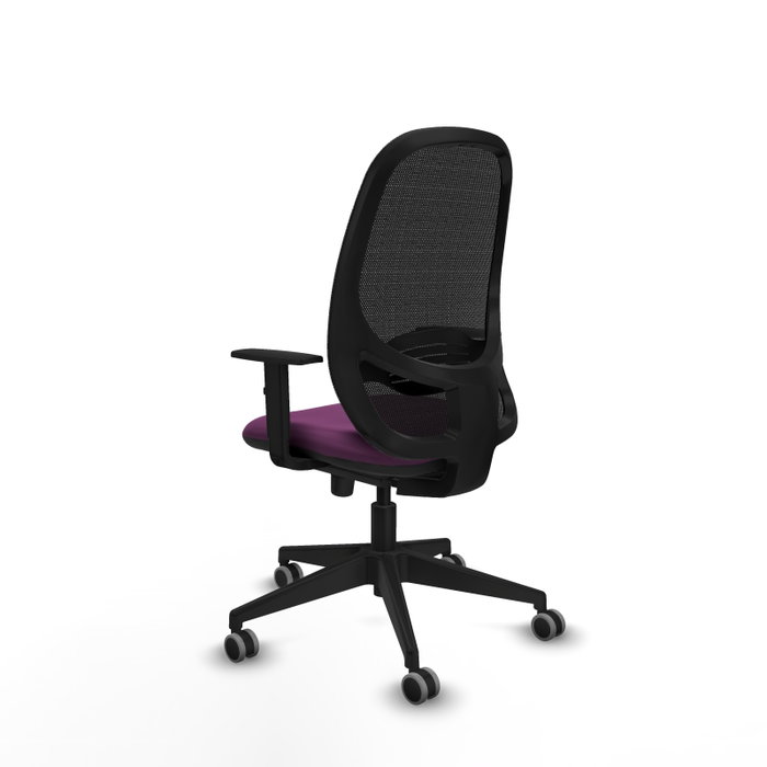 PIQUERAS Y CRESPO Silla de oficina Cilanco Morado y Negro