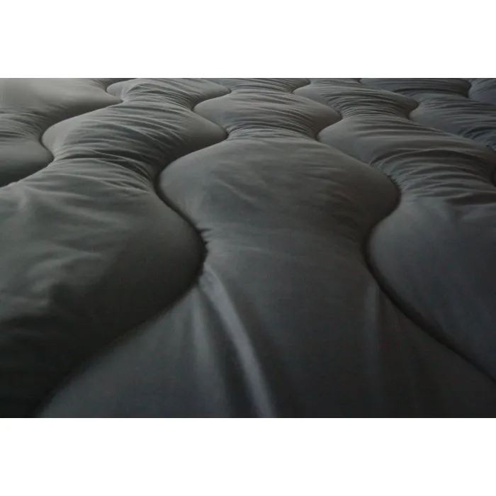 Abeil Edredón bicolor Blanco y gris 240 x 260 cm