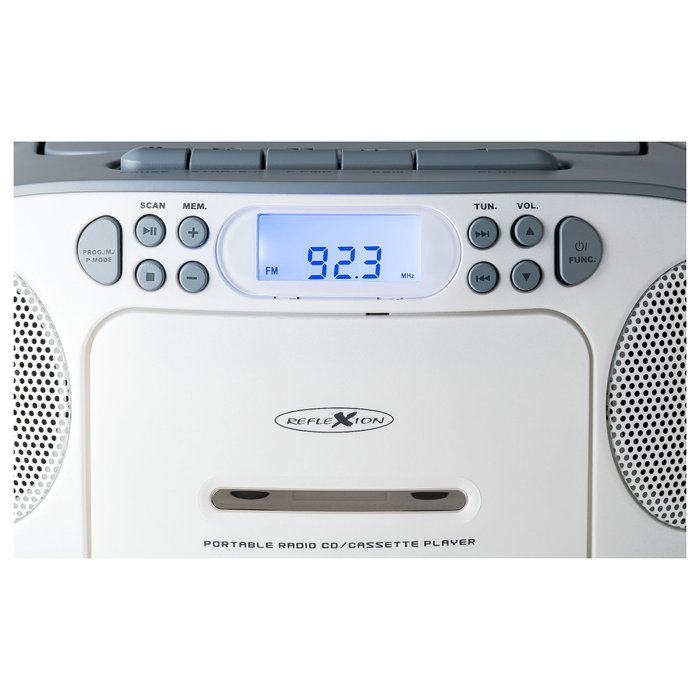 Reflexion RCR2260 Radio portátil FM PLL 20W LCD Azul Blanco