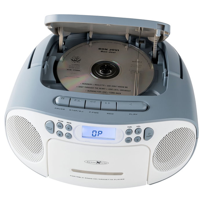 Reflexion RCR2260 Radio portátil FM PLL 20W LCD Azul Blanco