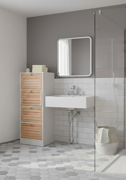 Inde Mueble Lavabo con 4 Cajones Moblekit - Mueble de Baño