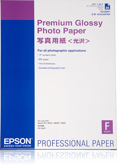 Epson GF Papel Premium Glossy Photo A2, 20 hojas - 250g/m2 Epson GF Papel Premium Glossy Photo A2, 20 hojas - 250g/m2