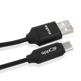 Approx Cable USB 2.0 a USB Tipo C 1 Metro Negro APPC39