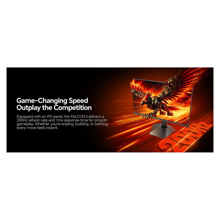 Koorui G2411P Monitor Gaming FHD 23.8" 200Hz 1ms IPS Negro