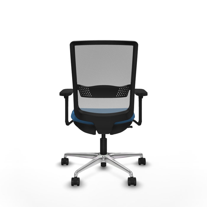 PIQUERAS Y CRESPO Silla de oficina Haches con mecanismo Sincro/Traslack Azul claro y Gris