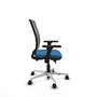 PIQUERAS Y CRESPO Silla de oficina Haches con mecanismo Sincro/Traslack Azul claro y Gris