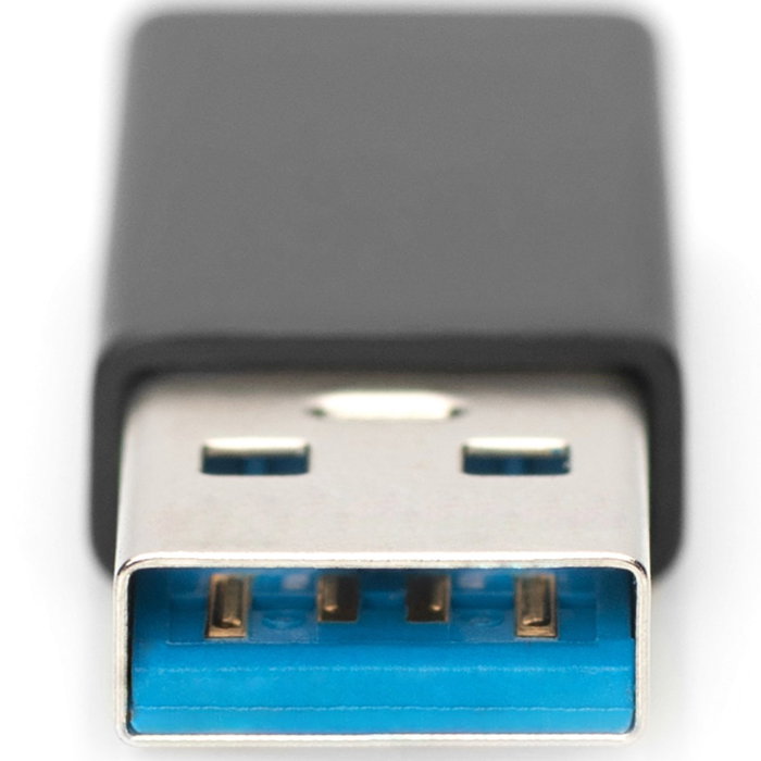 Ewent Adaptador USB 3.0 Tipo-A a USB-C, Negro