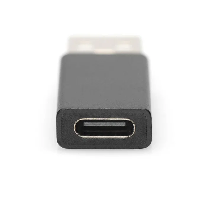 Ewent EW9650 Adaptador USB-A a USB-C, USB 3.0, Transferencia 5 Gbps, Carga hasta 3A/15W, Plug and Play, Carcasa Aluminio