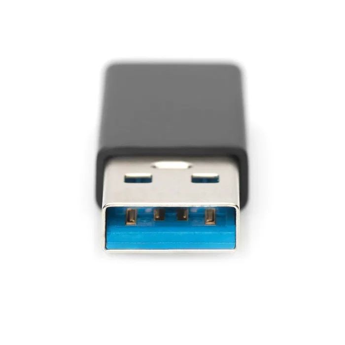 Ewent EW9650 Adaptador USB-A a USB-C, USB 3.0, Transferencia 5 Gbps, Carga hasta 3A/15W, Plug and Play, Carcasa Aluminio