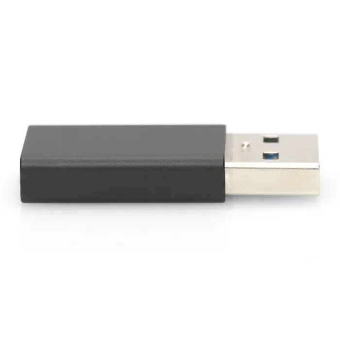 Ewent EW9650 Adaptador USB-A a USB-C, USB 3.0, Transferencia 5 Gbps, Carga hasta 3A/15W, Plug and Play, Carcasa Aluminio