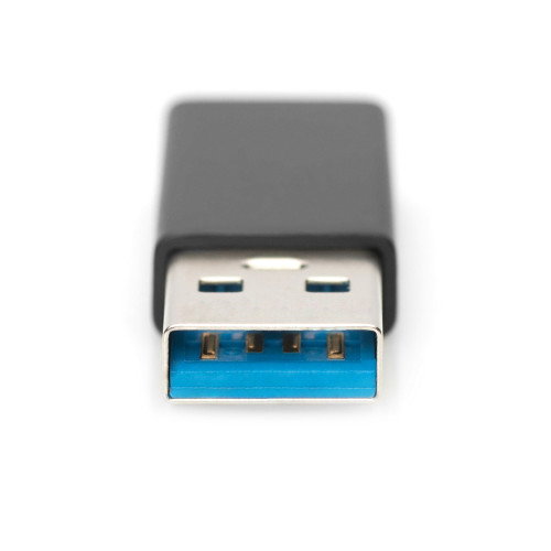 Ewent EW9650 Adaptador USB-A a USB-C Negro con Carcasa de Aluminio