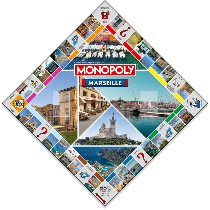 Winning Moves MONOPOLY Marsella WIN1734312248522 - Juego de mesa De 2 a 6 jugadores - A partir de 8 años