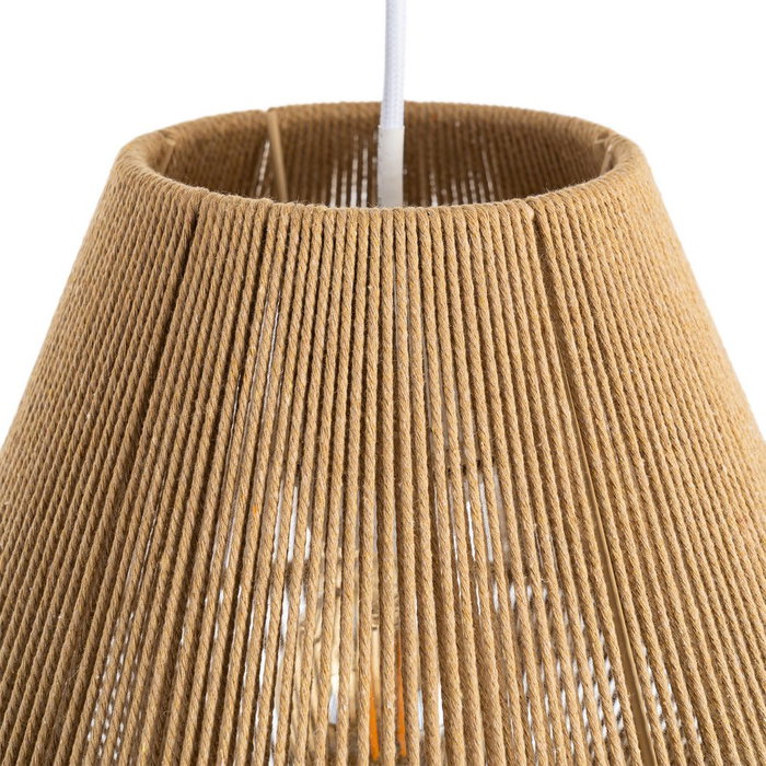 Lámpara Techo Natural Cuerda de Papel 25,50 X 25,50 X 26 cm Lámpara Techo Natural Cuerda de Papel 25,50 X 25,50 X 26 cm