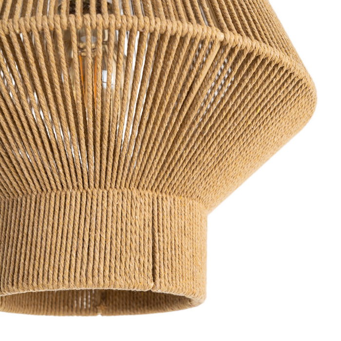 Lámpara Techo Natural Cuerda de Papel 25,50 X 25,50 X 26 cm Lámpara Techo Natural Cuerda de Papel 25,50 X 25,50 X 26 cm