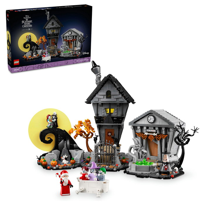 LEGO Ideas Disney 21351 Tim Burton's The Nightmare Before Christmas Set de Construcción - 2193 Piezas, Edad 18+