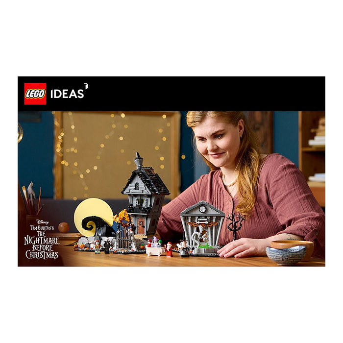 LEGO Ideas Disney 21351 Tim Burton's The Nightmare Before Christmas Set de Construcción - 2193 Piezas, Edad 18+