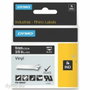 Dymo Rhino Band Vinyl ID1-9 9mm x 5,5m Blanco sobre negro