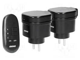 ORNO Tomacorriente de red Schuko con mando a distancia