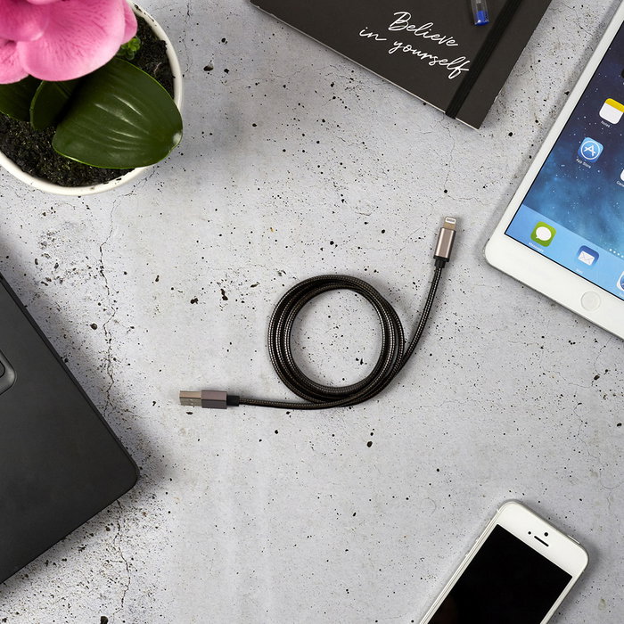 Be Mix Cable USB iPhone Metal 1 Metro para iPhone iPad iPod