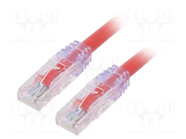 PANDUIT Patch cord Cat 6a U/UTP 1m rojo