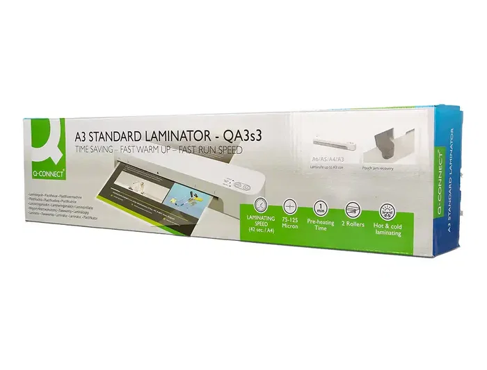 Q-connect Plastificadora KF19091 DIN A4 Estándar 2 Rodillos hasta 125 micras