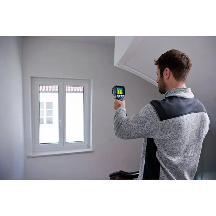 Bosch Professional 0601083500 Cámara térmica GTC 600 C con batería de 12V 2.0Ah, cargador rápido, cable USB-C, montaje, en L-Boxx