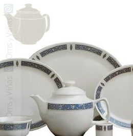 STEELITE Tetera 600 gr Marina Azul - Porcelana para Té y Vajilla de Colección