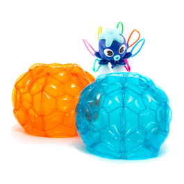 Pack Pelota Burbuja Hinchable Gigante Parachoques y Juguete Aspersor Rociador de Agua InnovaGoods