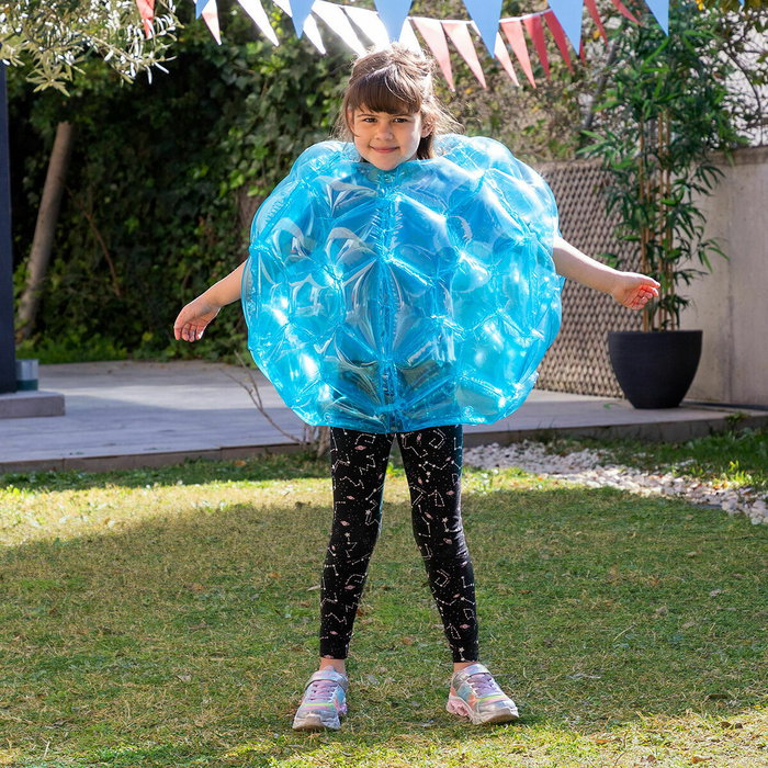 Pack Pelota Burbuja Hinchable Gigante Parachoques y Juguete Aspersor Rociador de Agua InnovaGoods
