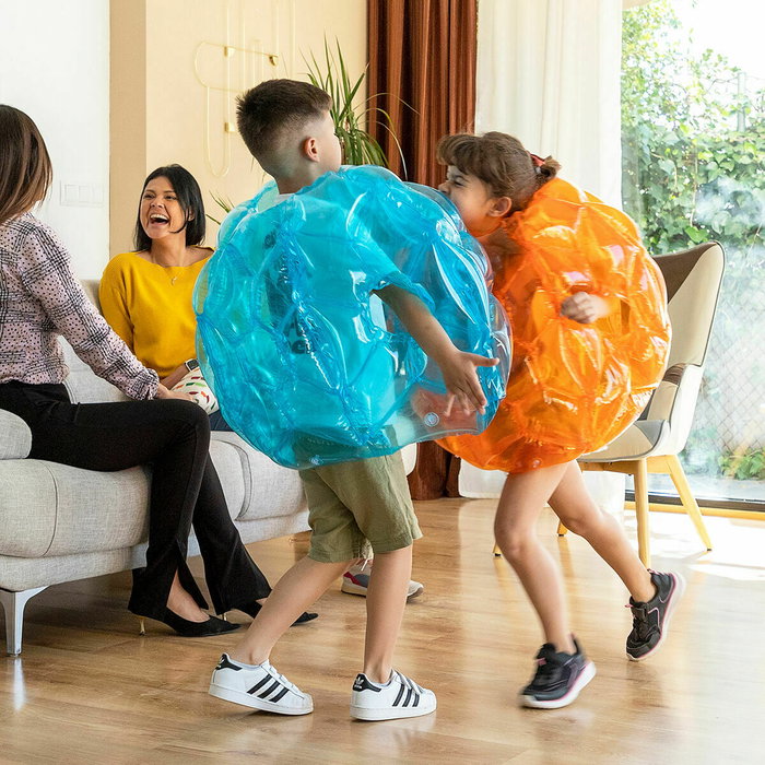 Pack Pelota Burbuja Hinchable Gigante Parachoques y Juguete Aspersor Rociador de Agua InnovaGoods