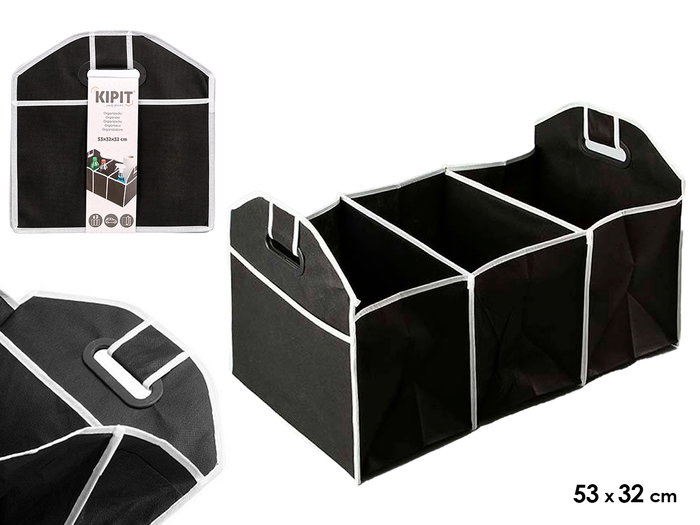 KIPIT Organizador 3 Compartimentos Negro KIPIT Organizador 3 Compartimentos Negro