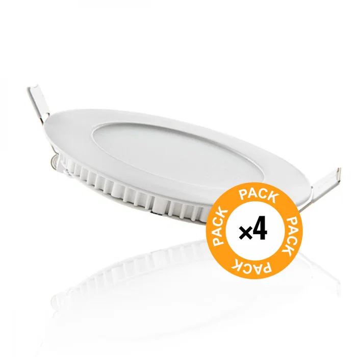 Pack 4 Placas LED 6W 600Lm 2700K 40.000H JL-GP-LZ-1-WW-PK4-AP