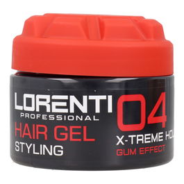 Lorenti Gel para el Cabello X-Treme Hold 04 Fijación Fuerte 300 ml