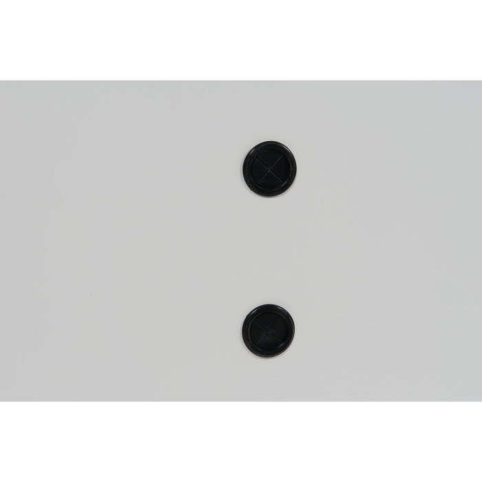 DKD Home Decor Mueble TV Metal Taquilla Blanco 120x40x58