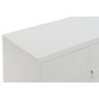DKD Home Decor Mueble TV Metal Taquilla Blanco 120x40x58