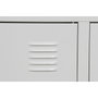 DKD Home Decor Mueble TV Metal Taquilla Blanco 120x40x58