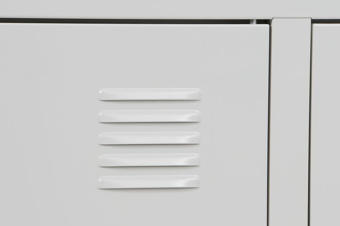 DKD Home Decor Mueble TV Vintage Blanco Metal 120 x 40 x 58 cm